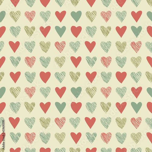 Vintage hatchet Hearts