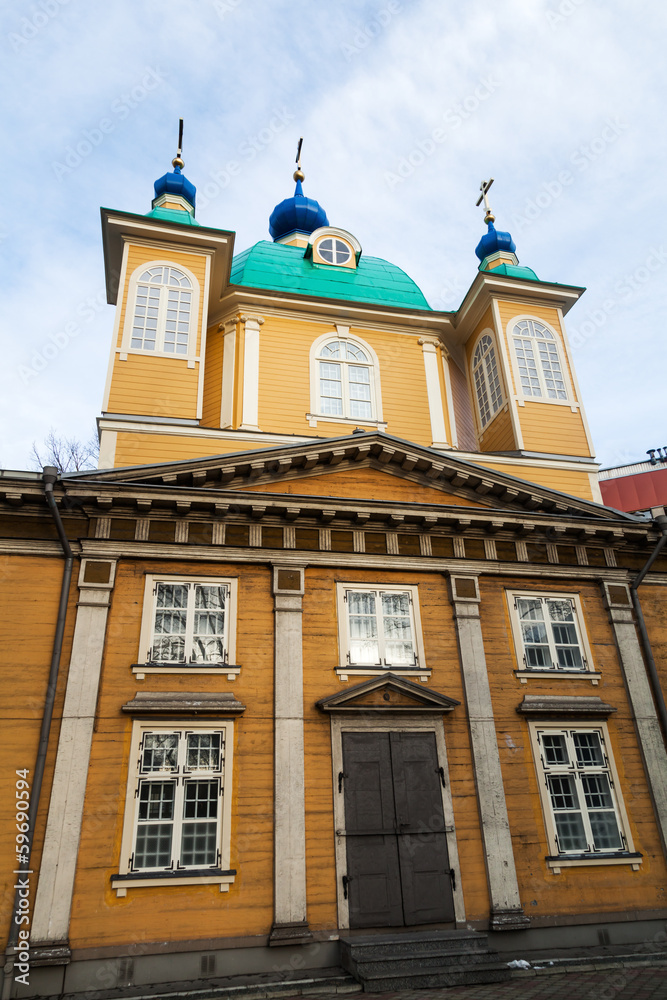 alte Holzkirche in Riga