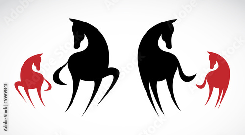Vector image of an horse