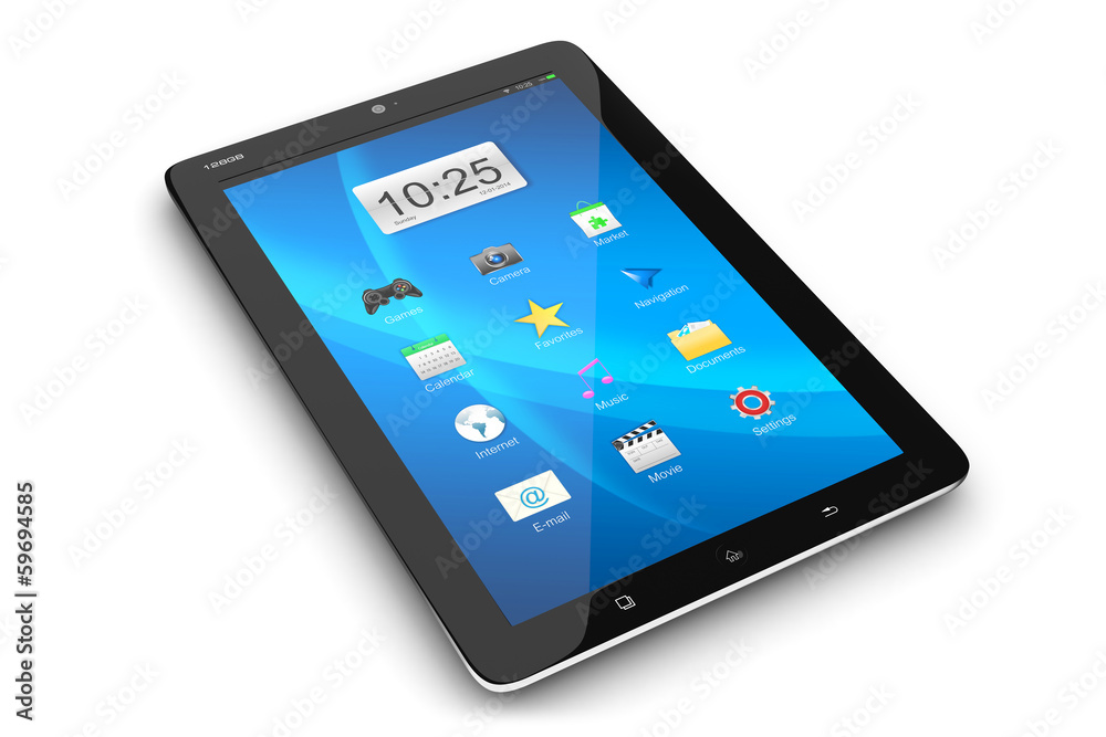Modern tablet PC with interface