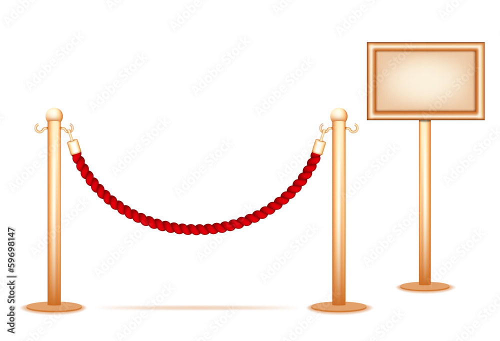 Obraz premium Barrier rope