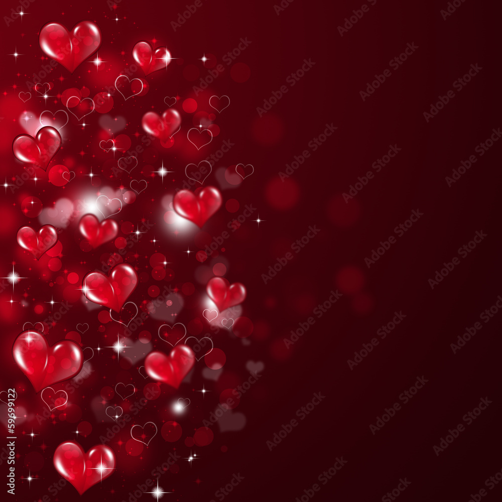 Abstract Valentine Red Background