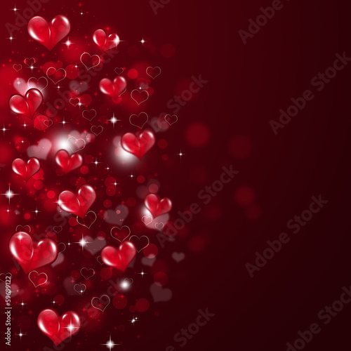 Abstract Valentine Red Background