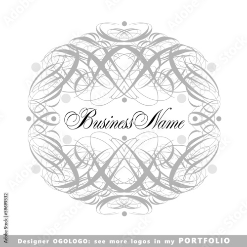 abstract business logo emblem vector