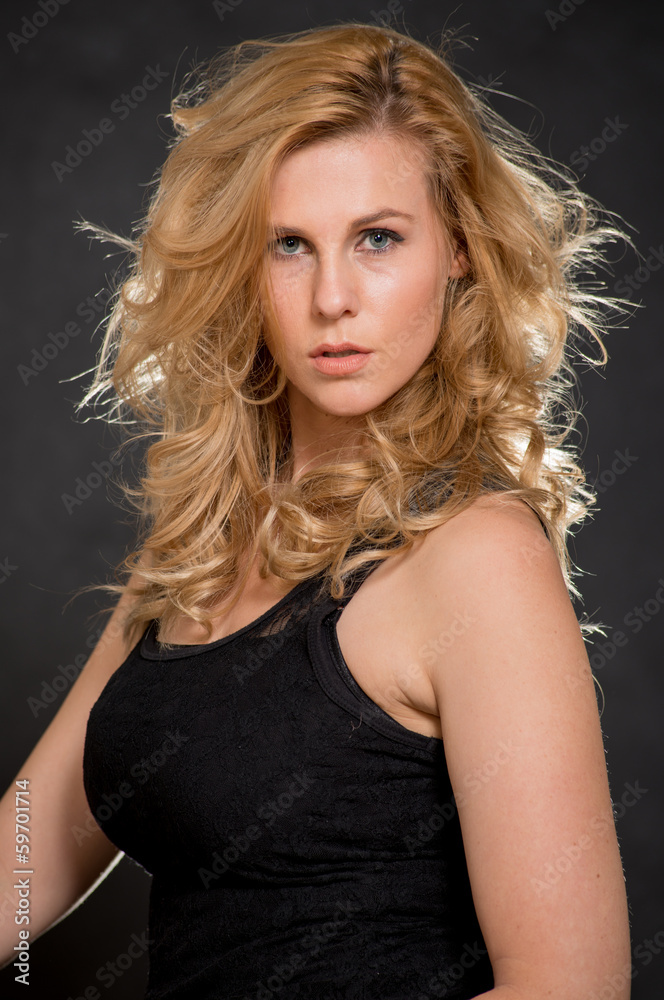 Attractive caucasian blond fashionable woman Attractive caucasian blond fashionable woman