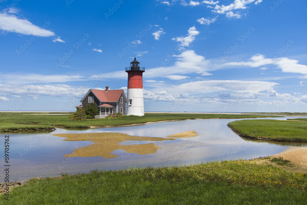 Obraz premium Light house on Cape Cod, MA. USA