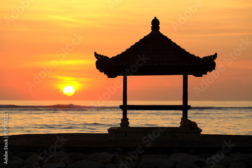 Pagoda at Sunrise, Sanur.