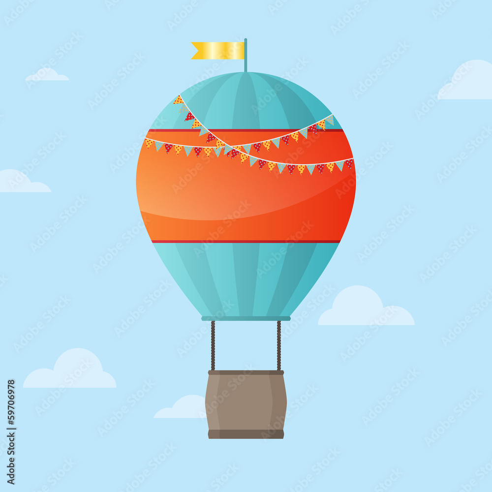 Fototapeta premium Air Balloon Background