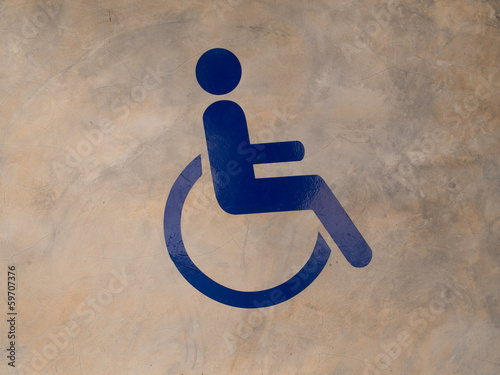 disabled person sign Fototapet