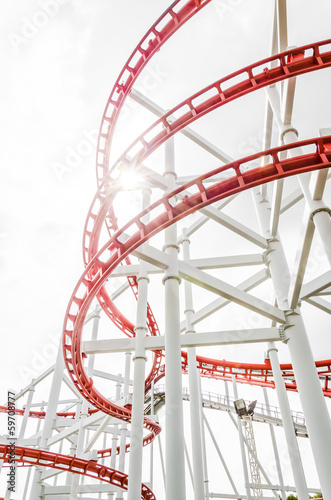Fototapeta Naklejka Na Ścianę i Meble -  Rollercoaster
