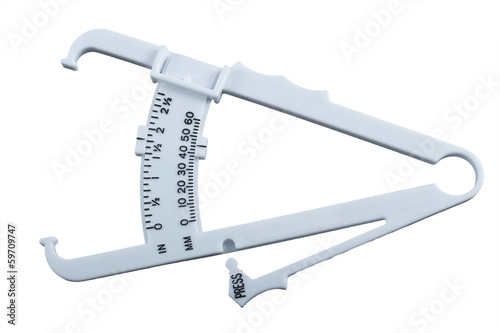 Body fat measuring calipers. photo