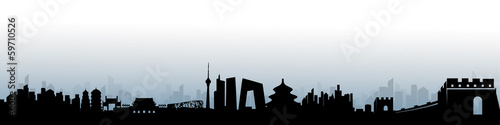 Beijing Skyline vector