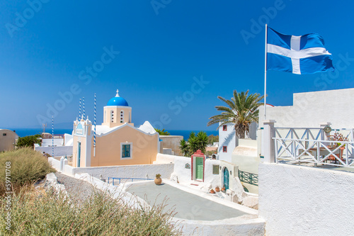 The most famous church on Santorini Island,Crete