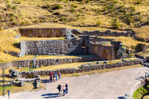 Tambomachay -archaeological site in Peru, near Cuzco photo