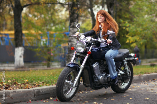girl on a motorcycle © kichigin19