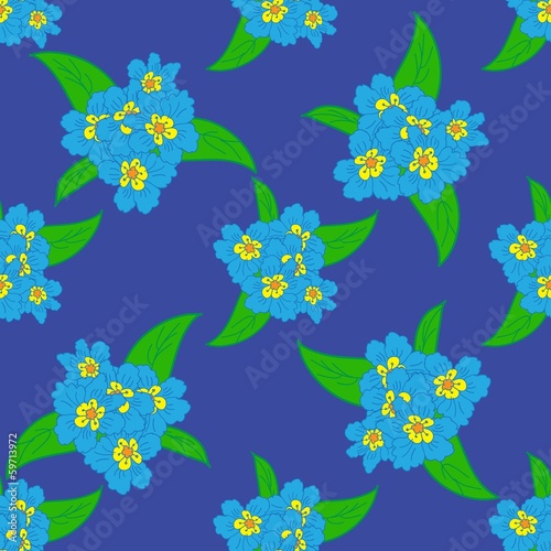 Easter Floral Seamless Pattern