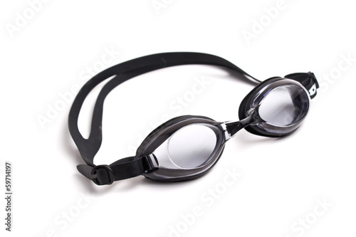 swim goggles isolated on white
