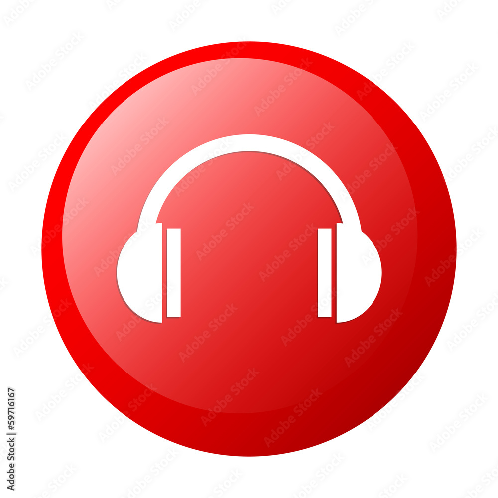 bouton internet e-mail icon red white background