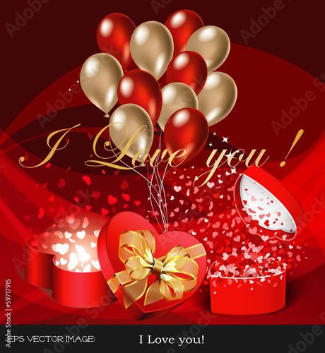 eps Vector image: I Love you!