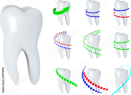 Healthy teeth symbols