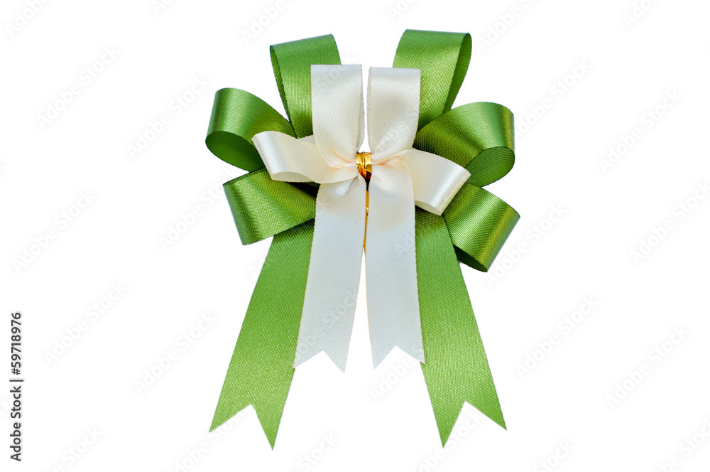 Elegant green ribbon
