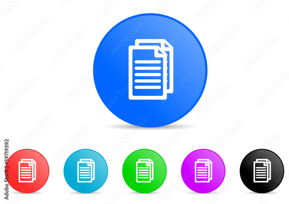 document icon vector set document icon vector set