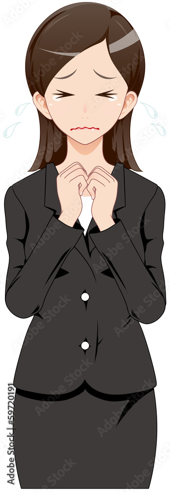 女性 スーツ 泣く 女性 スーツ 泣く