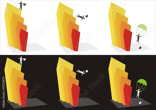 businessman flying