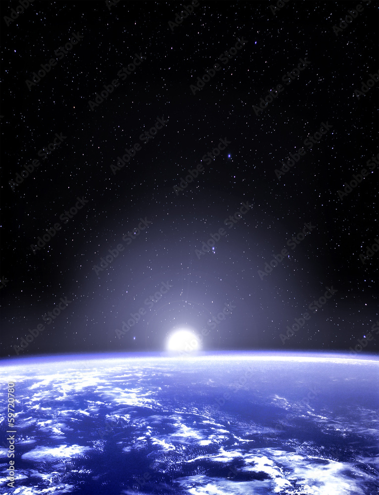 Obraz premium Earth planet viewed from space
