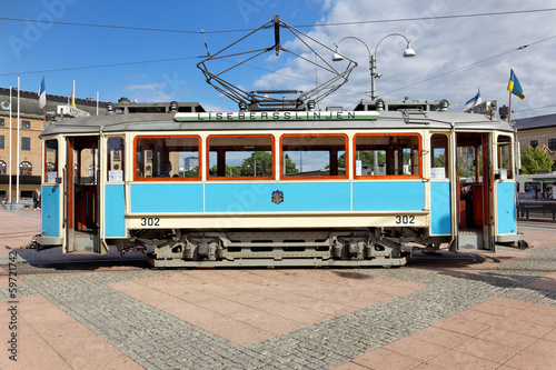 Historische Straßenbahn in Göteborg