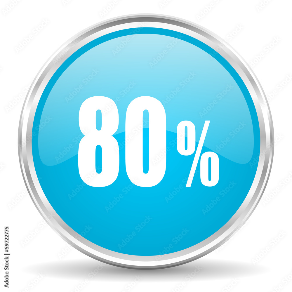 80 percent icon 80 percent icon