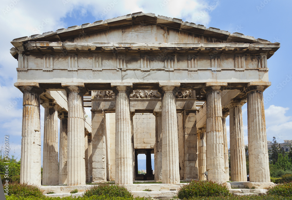 Temple of Hephaestus at ancient agora of Athens, Greece Temple of Hephaestus at ancient agora of Athens, Greece