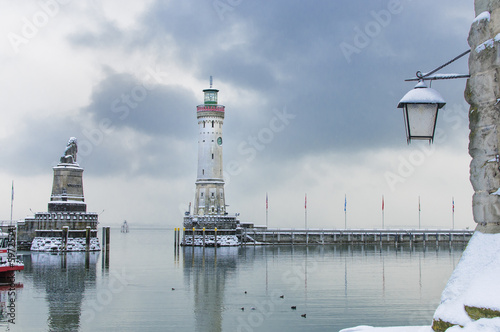 Lindauer Hafen im Winter