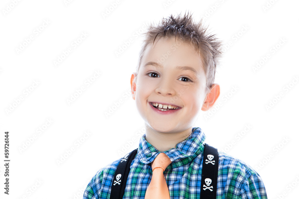 Photo of adorable young happy boy Photo of adorable young happy boy