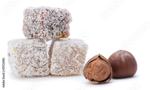 Turkish Delight with Hazelnut