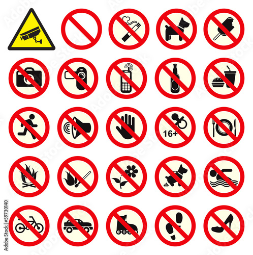 Free Download Prohibited No Stop Sign - GFXLoad