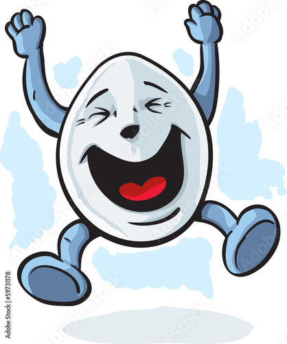 Happy, jumping egg.