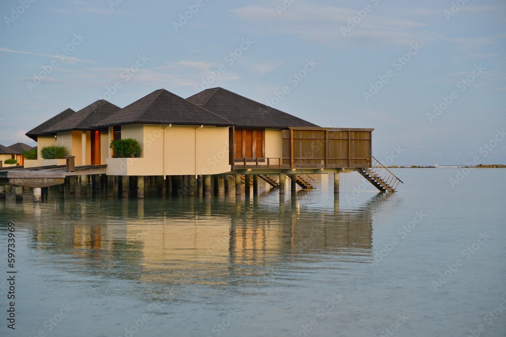 Fototapeta premium tropical water home villas