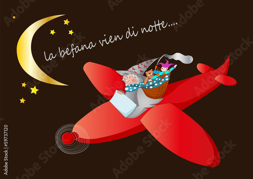 befana in aereo
