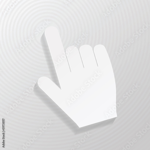 Hand coursor symbol