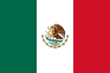 Sierkussen Mexico Wapperende vlag van Mexico  © promesaartstudio