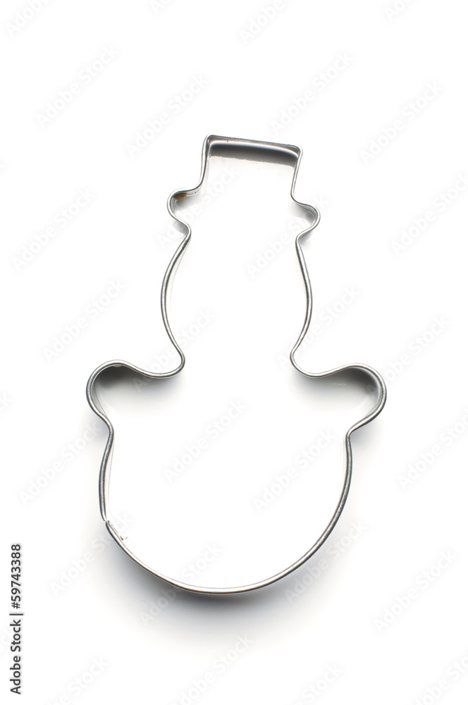 Snowman dough cut shape Snowman dough cut shape