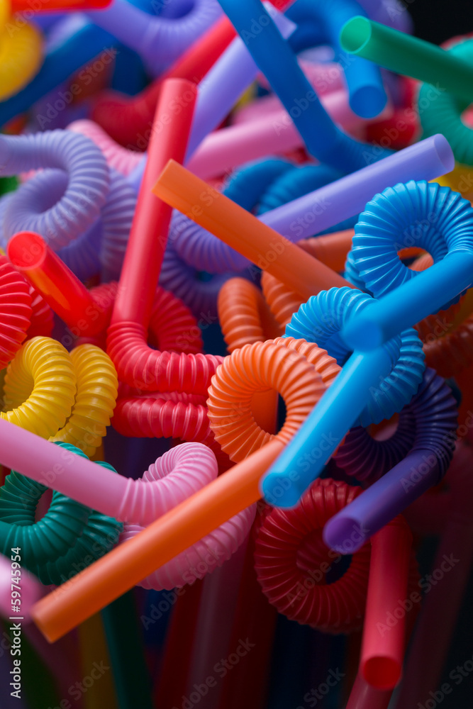 Various color plastic Straw
