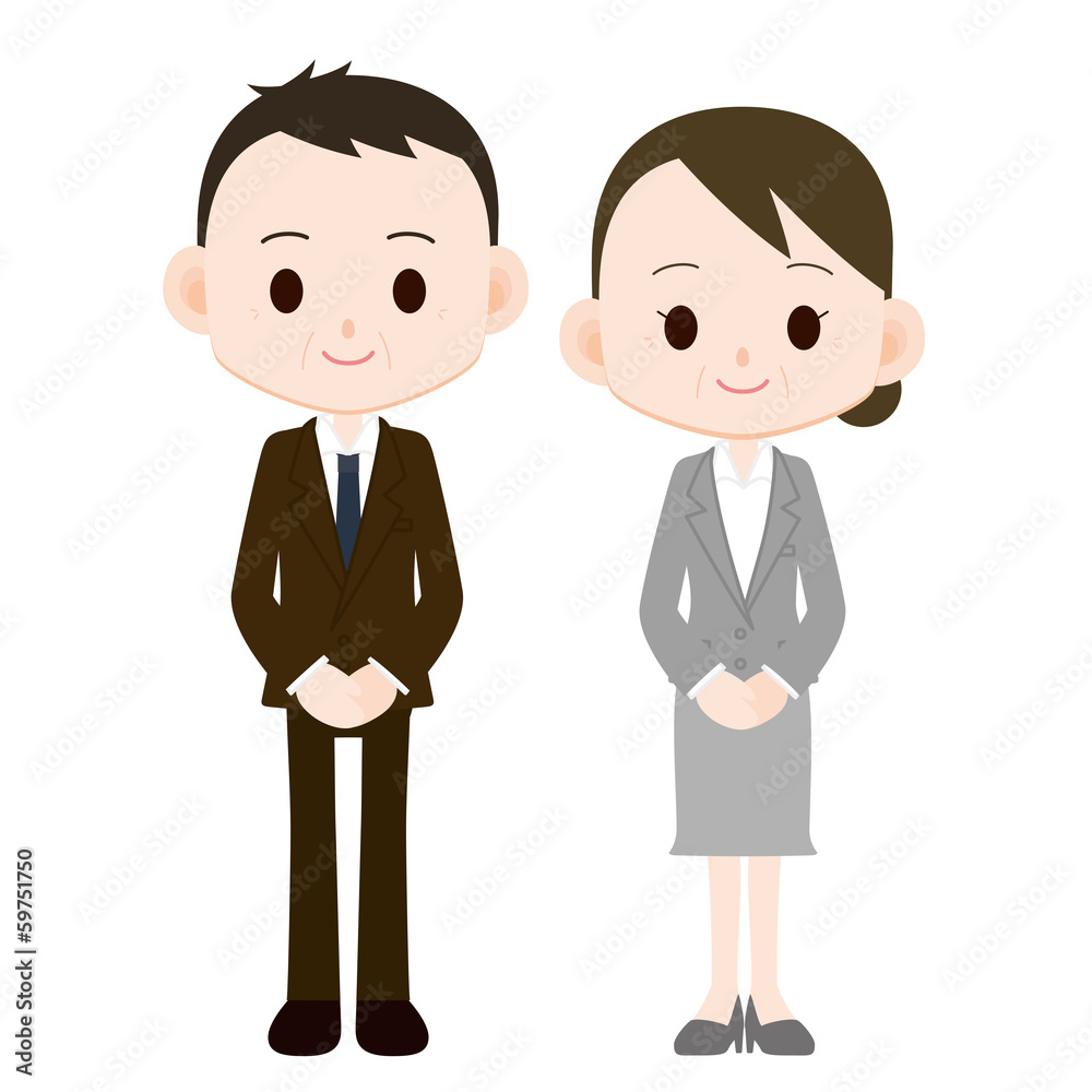 管理職の上司 男女 Stock イラスト Adobe Stock