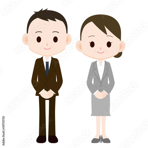 管理職の上司 男女 Stock イラスト Adobe Stock