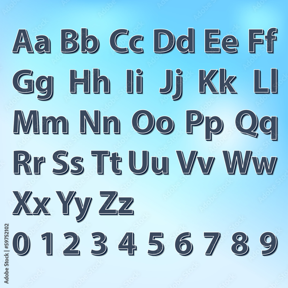 3d font