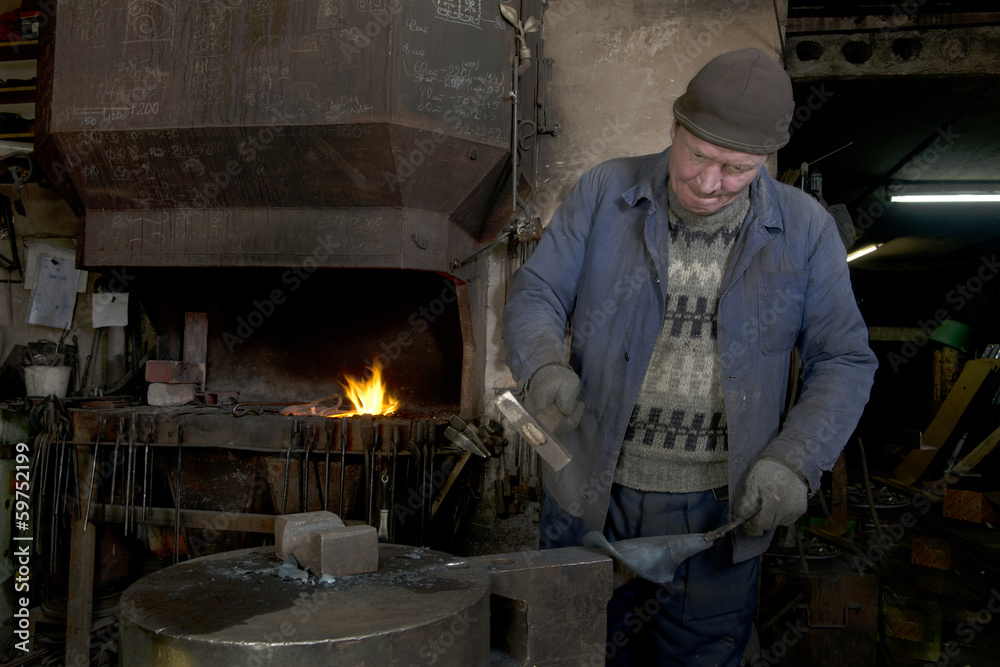 Blacksmith at work Blacksmith at work