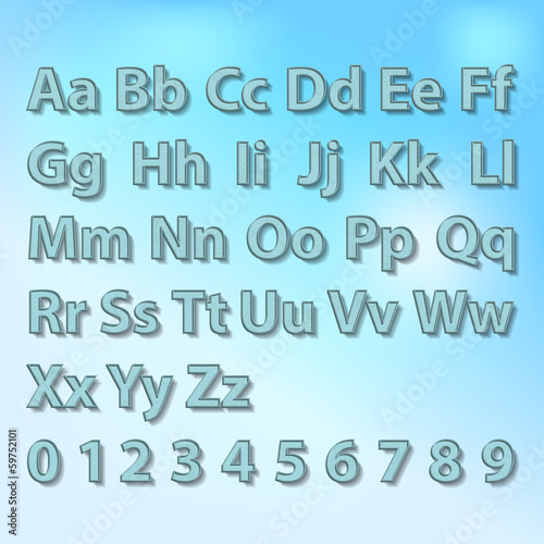 3d font