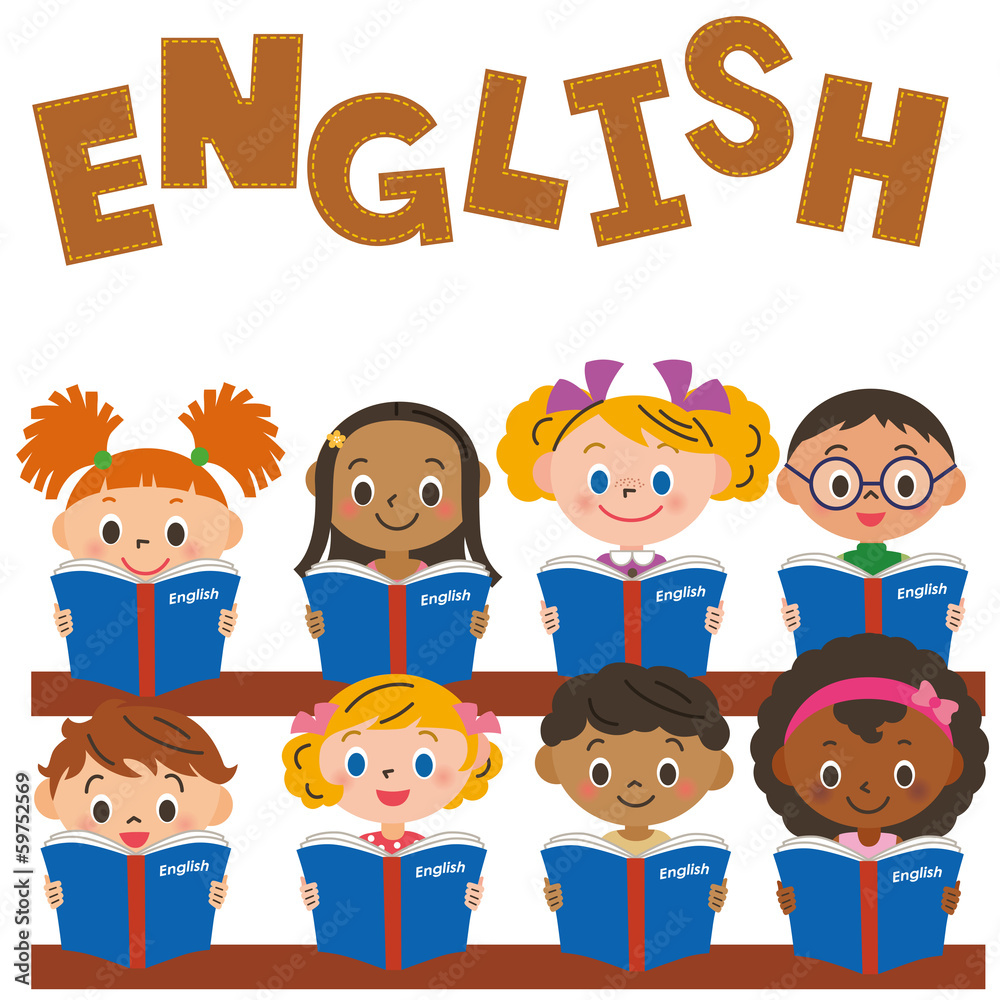 英語の勉強をする子供達 英語の勉強をする子供達