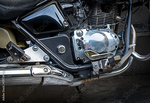 Machine of Motorcycle © fotoslaz